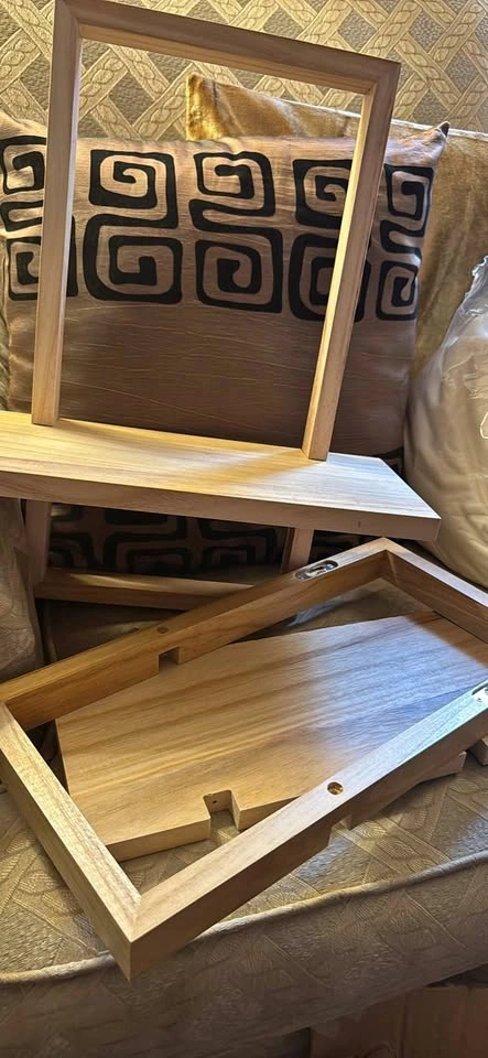 Wall decor wooden shelves