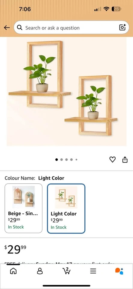 Wall decor wooden shelves - photo 2