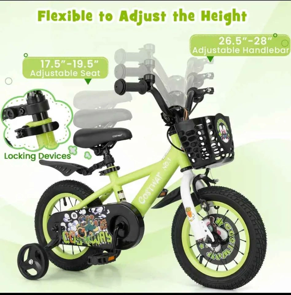 Kids 12" Training Bike - Neon Green (95% Pre-Assembled!) - photo 5