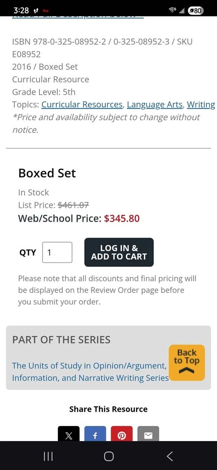 Units of Study Book Set for Grade Five - photo 2