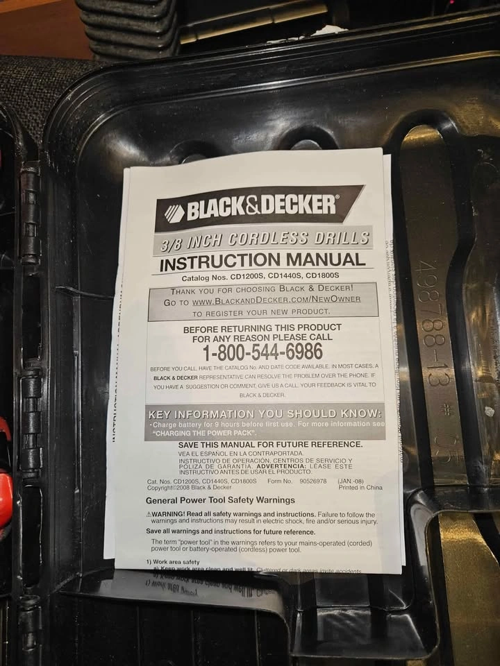 Black and decker cordless drill - photo 4