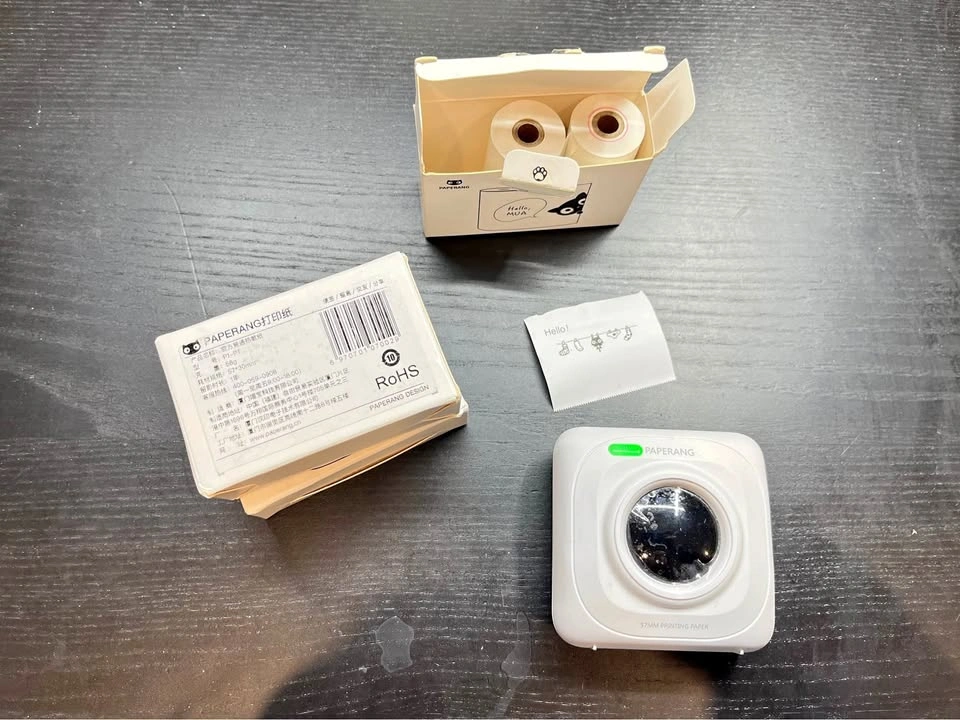 Paperang P1 Mini Thermal Printer + Extra Paper Rolls