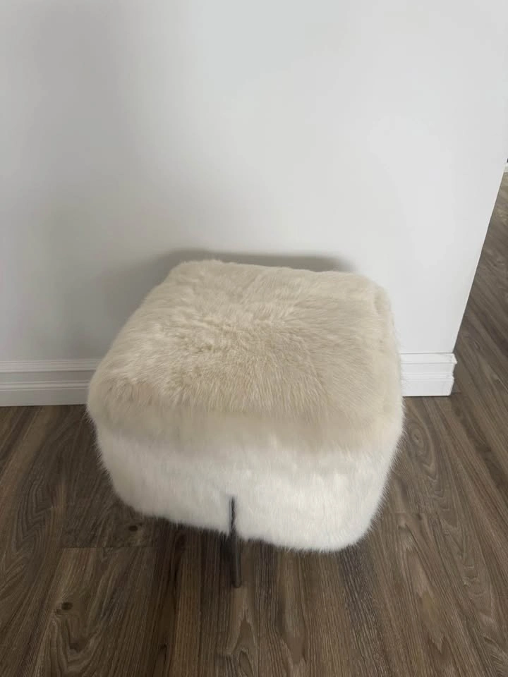 Fluffy Vanity Stool - photo 2