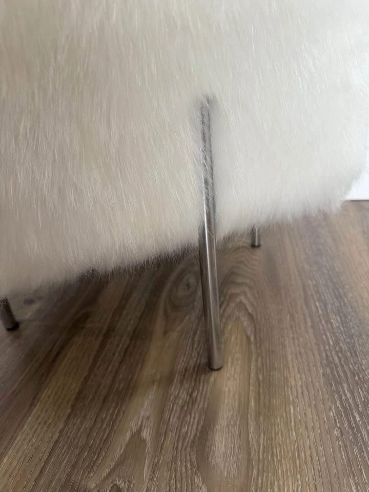 Fluffy Vanity Stool - photo 3