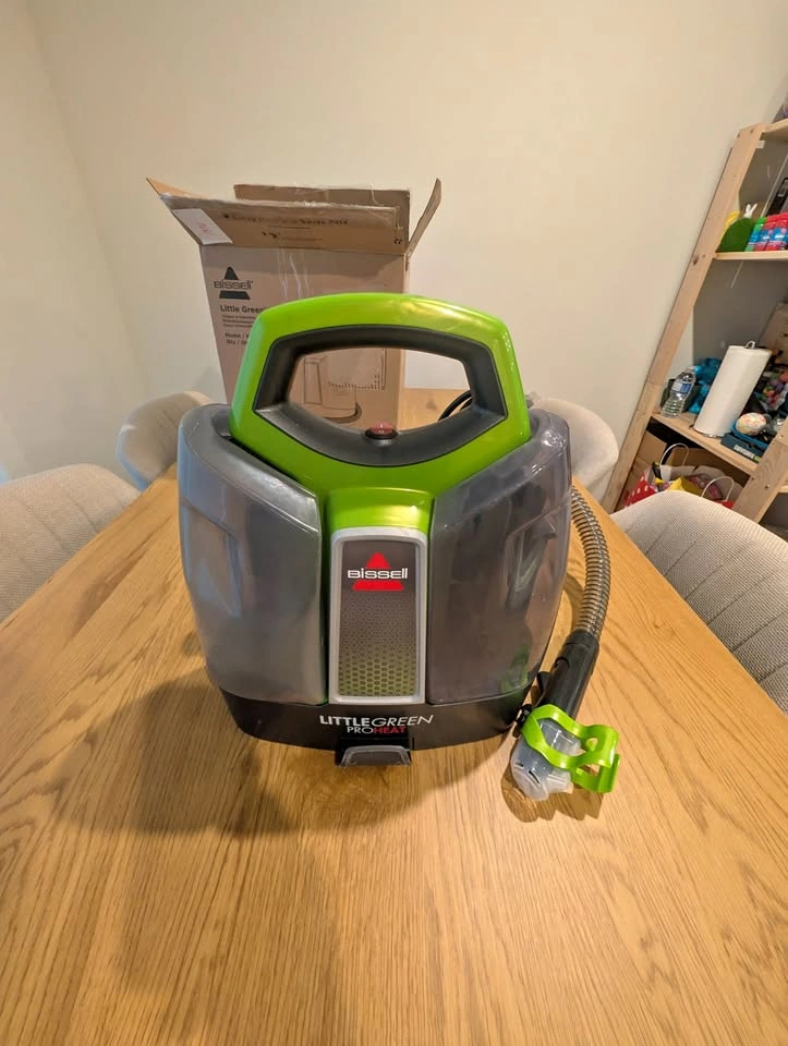 BISSELL LITTLE GREEN PROHEAT - PORTABLE CARPET CLEANER - WORKS G
