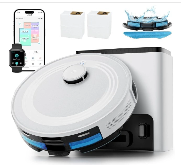 LIKE NEW - LEFANT M2 PLUS ROBOT VACUUM & MOP - SELF-EMPTY - photo 3