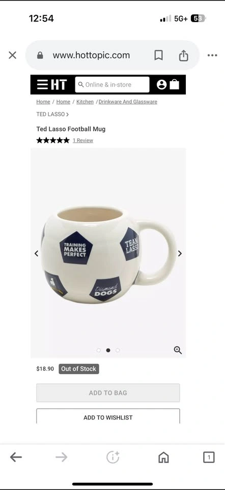 Rare Ted Lasso Football Mug - photo 2