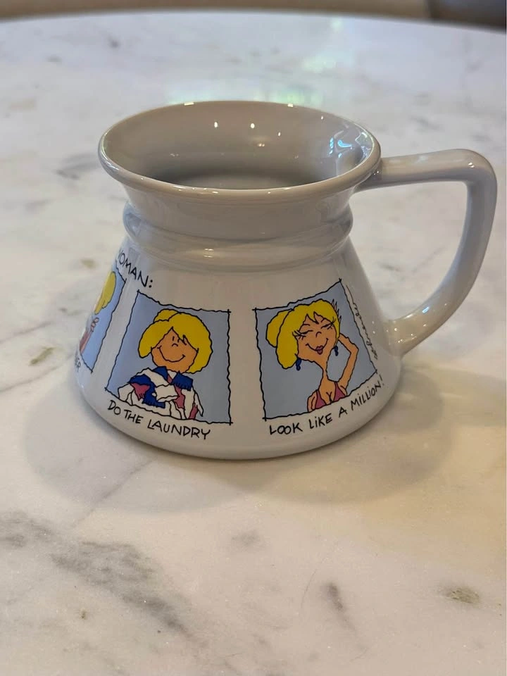 Vintage 1980s "Today’s Woman" Commuter / Captain’s Mug
