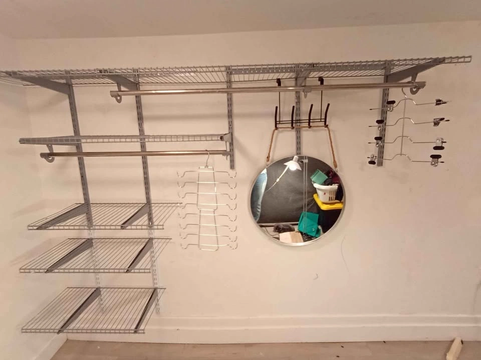 Large Modern Wall-Mounted Closet Organizer - 8 Shelves / 3 Rods - photo 2
