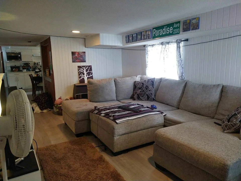 HUGE Cloud-Grey L-Sectional + STORAGE Ottoman | READY FOR PICKUP