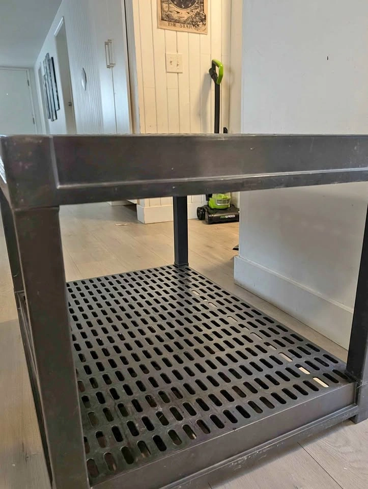 Heavy-Duty 2-Tier Plastic Shelving Unit – 3ft x 2ft