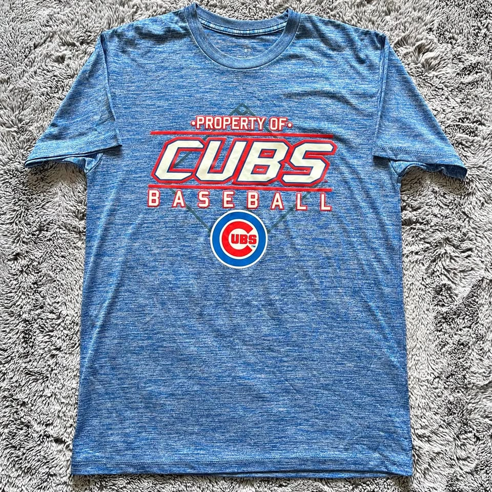 True Fan Microfibre Chicago Cubs Baseball T-shirt: Men’s Medium