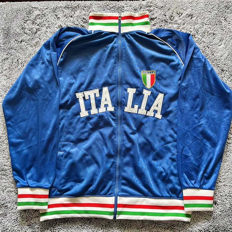 Blue Italia Football (soccer) Warm Up Jacket: Men’s XXL
