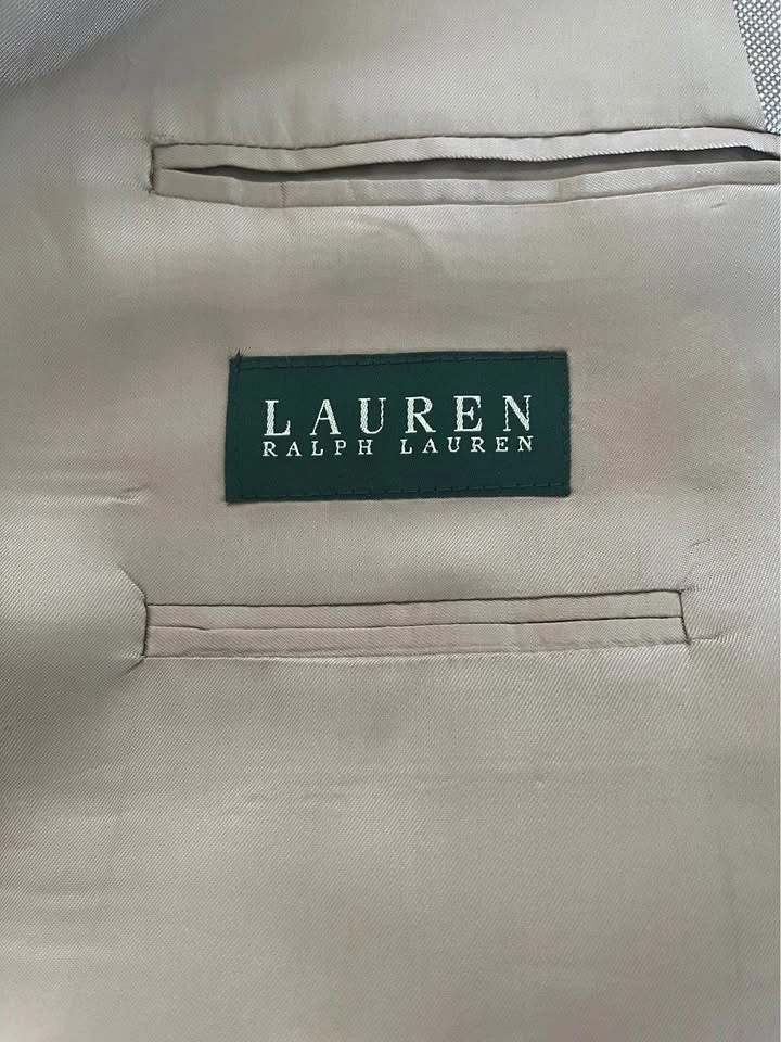 Men's Lauren Ralph Lauren Tan Wool Sport Jacket 44R - photo 2
