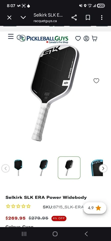 SLK ERA Power Pickleball Paddle - Brand New