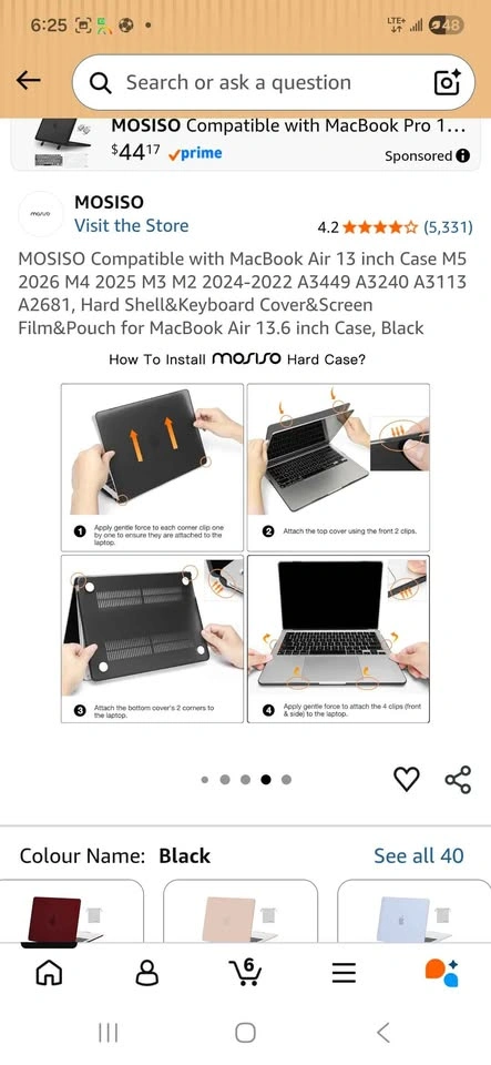 MOSISO MacBook Air 13 inch Case (M2-M5, 2022-2026) - photo 2