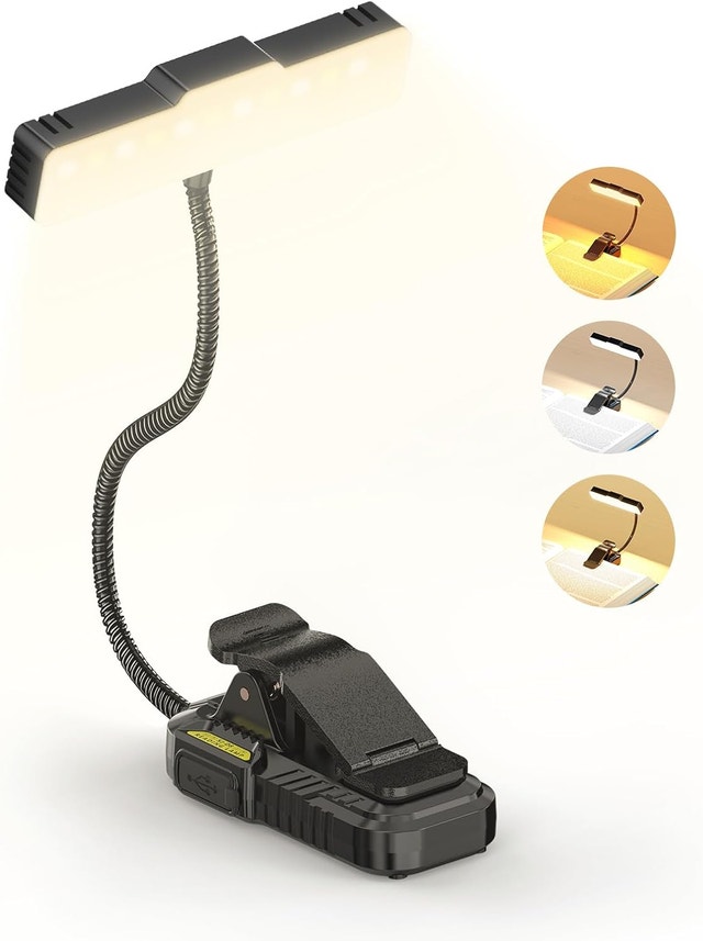 NEW Smiling Shark Reading Lamp, 1200 mAh Rechargeable LED Books