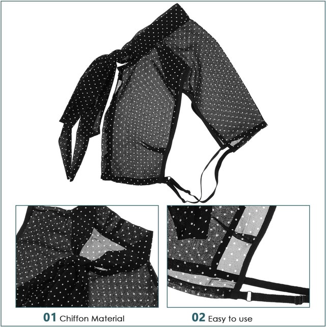 NEW DOITOOL Detachable Faux Collar Women Half Blouse Collar Blac - photo 4