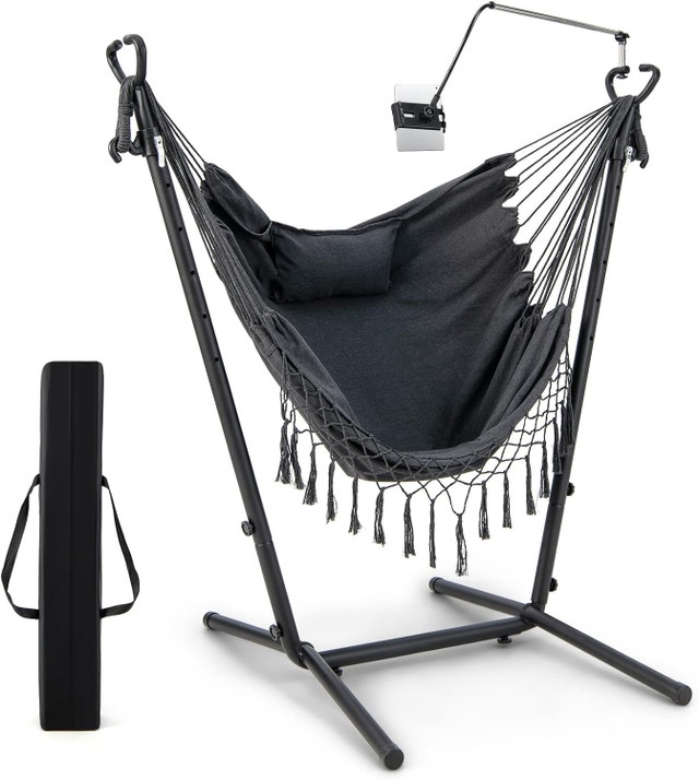 NEW Hammock Chair Swing with Stand & Phone Holder