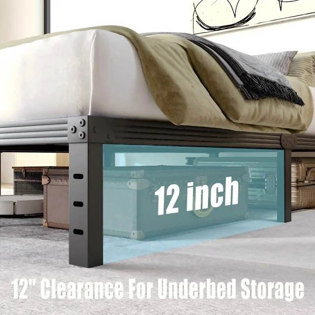 New Twin Size Metal Platform Bed Frame - Black - photo 3