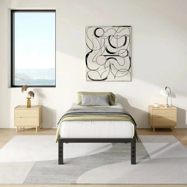 New Twin Size Metal Platform Bed Frame - Black - photo 5