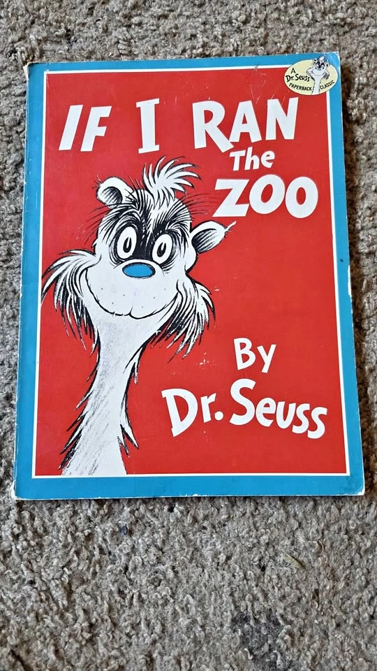 Vintage Dr. Seuss If I Ran the Zoo Paperback Children's Book