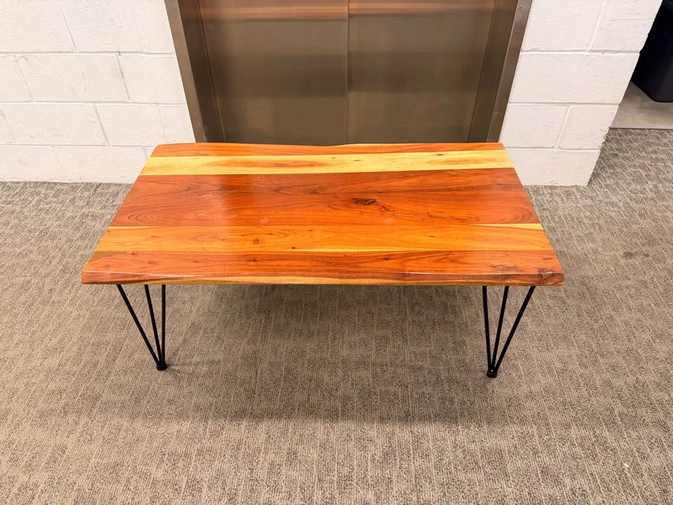 Acacia Wood Coffee Table - photo 2