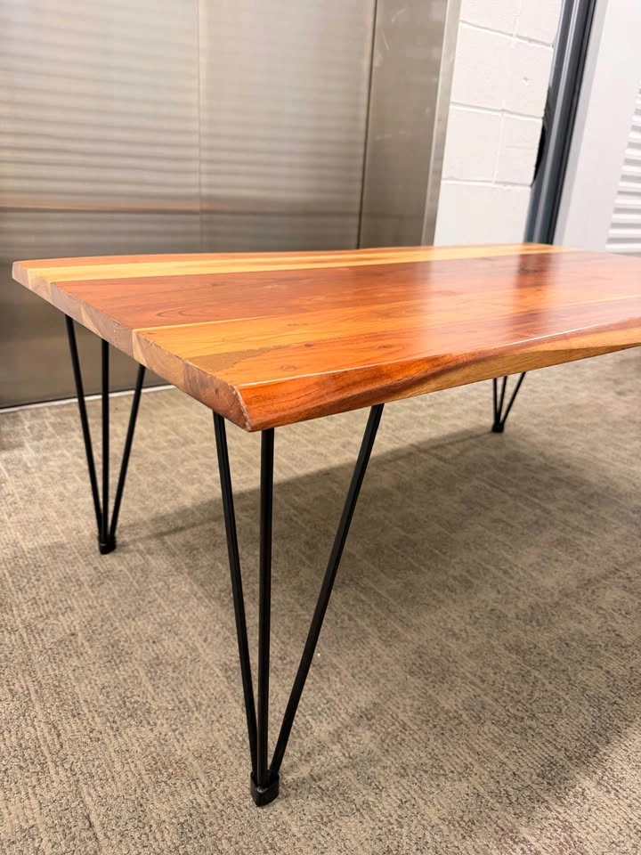 Acacia Wood Coffee Table - photo 4