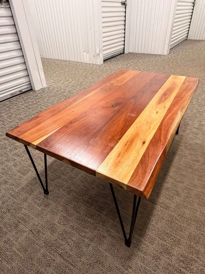 Acacia Wood Coffee Table - photo 5