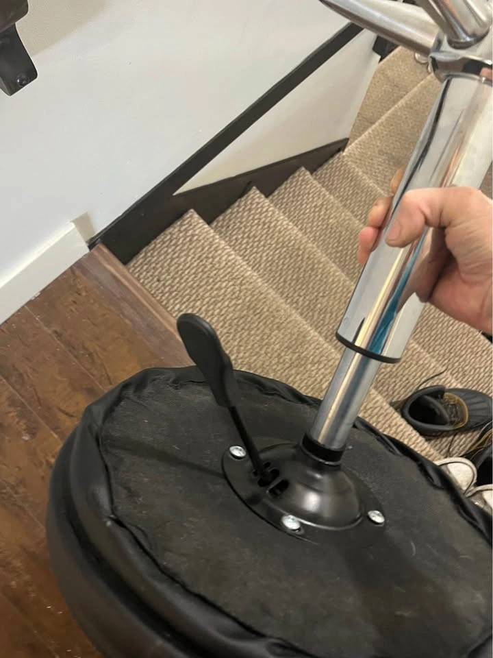Mcdoofly Black Rolling Swivel Stool - photo 5