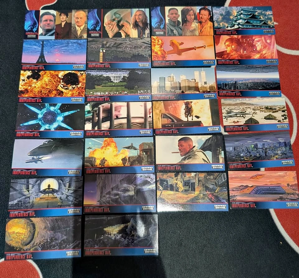 1996 Independence Day Topps Wide Vision Trading Card Lot