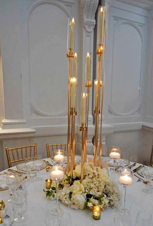 Golden 8 Head Candelabra