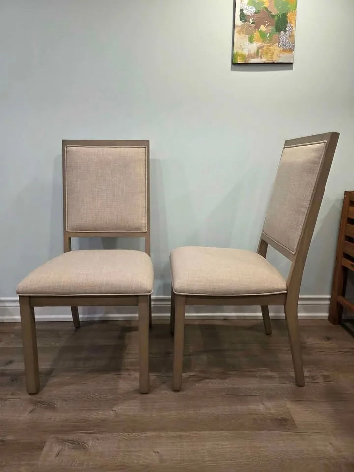Set of 2 Upholstered Dining Chairs – Brand New, Modern & Sturdy image indicator(2)