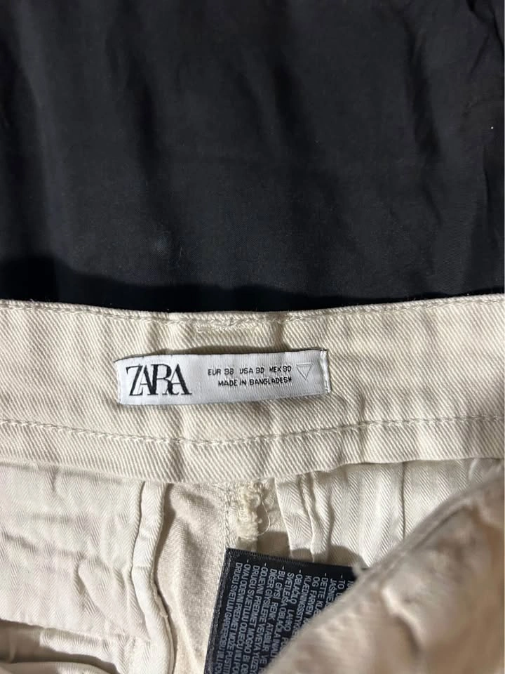 Zara Cream Slim Pants - W30 - photo 2