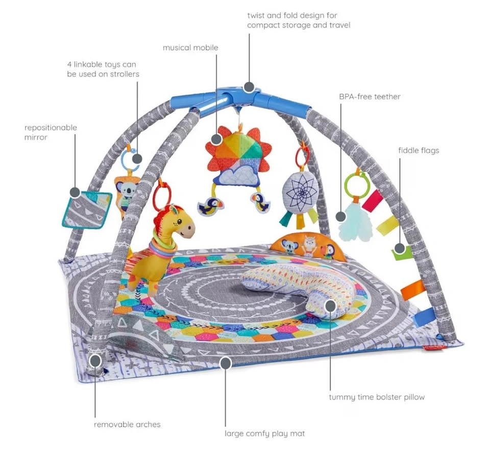 Infantino 4-in-1 Twist & Fold Musical Mobile Gym - photo 3