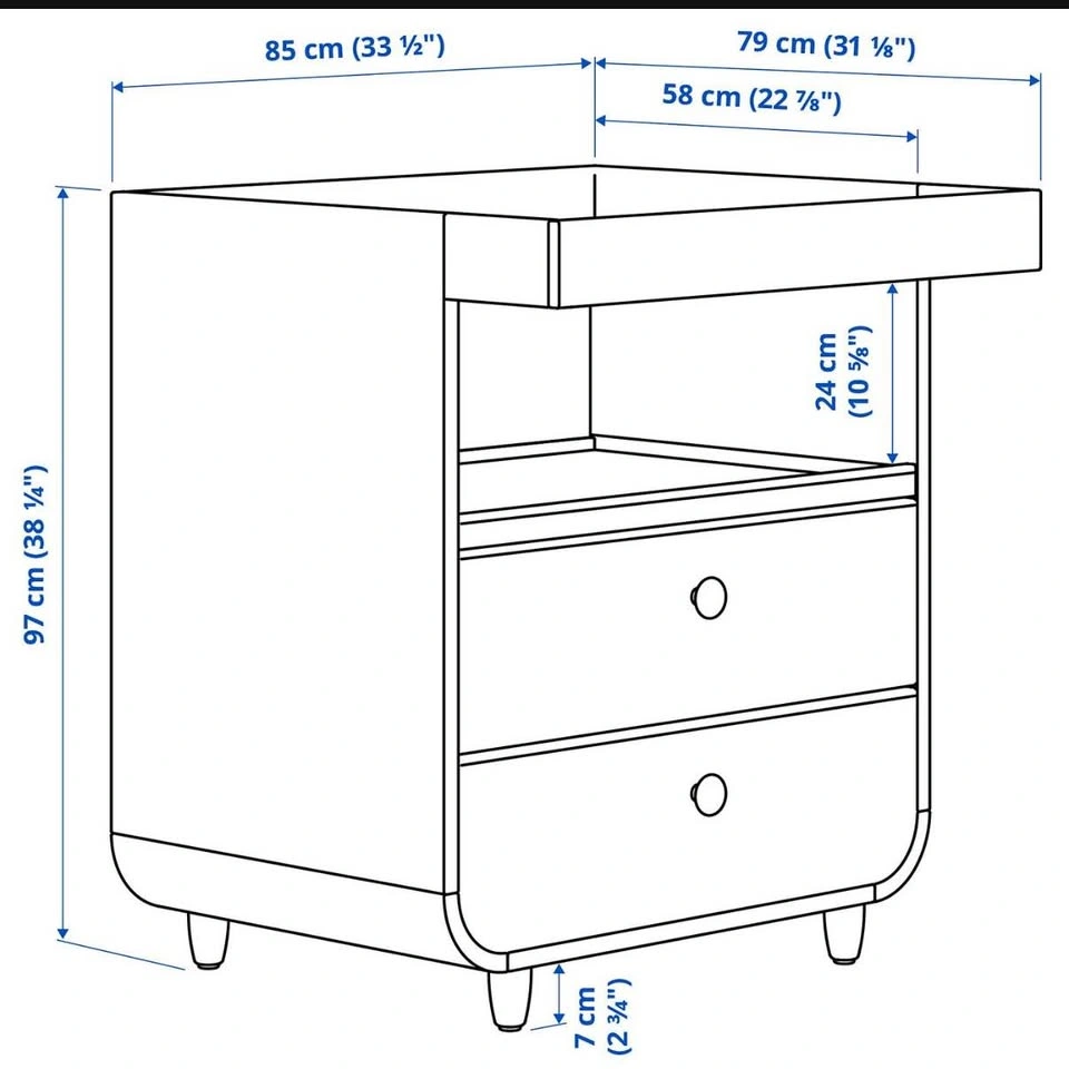 IKEA MYLLRA Changing Table with Drawers - photo 4