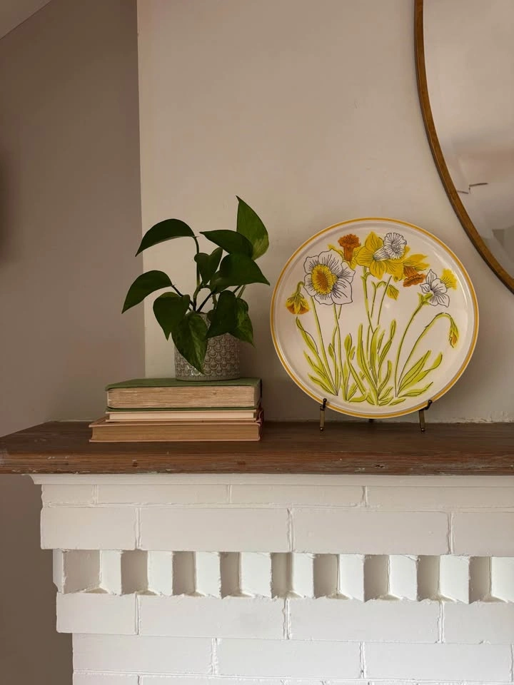 1970s Mikasa Daffodils Large Platter 12" Diameter - photo 2