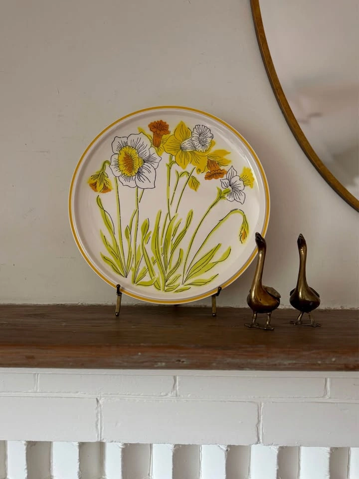 1970s Mikasa Daffodils Large Platter 12" Diameter - photo 3