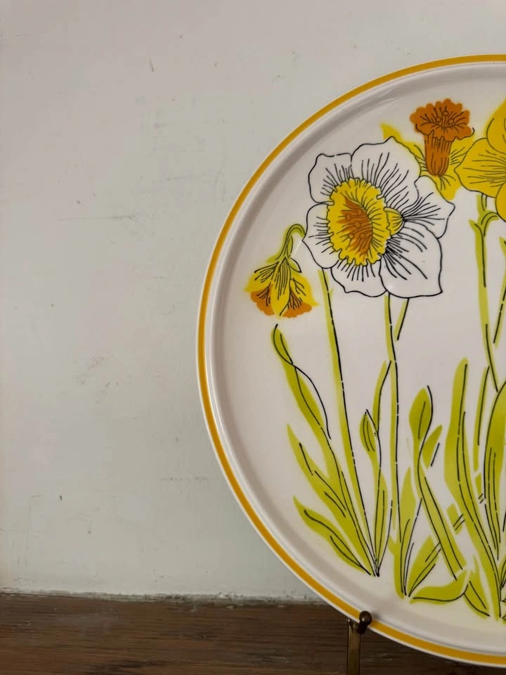 1970s Mikasa Daffodils Large Platter 12" Diameter - photo 5
