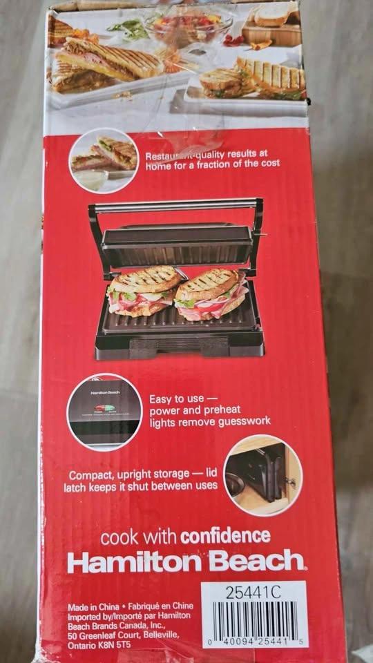 Hamilton Beach Panini Press & Compact Grill - photo 4