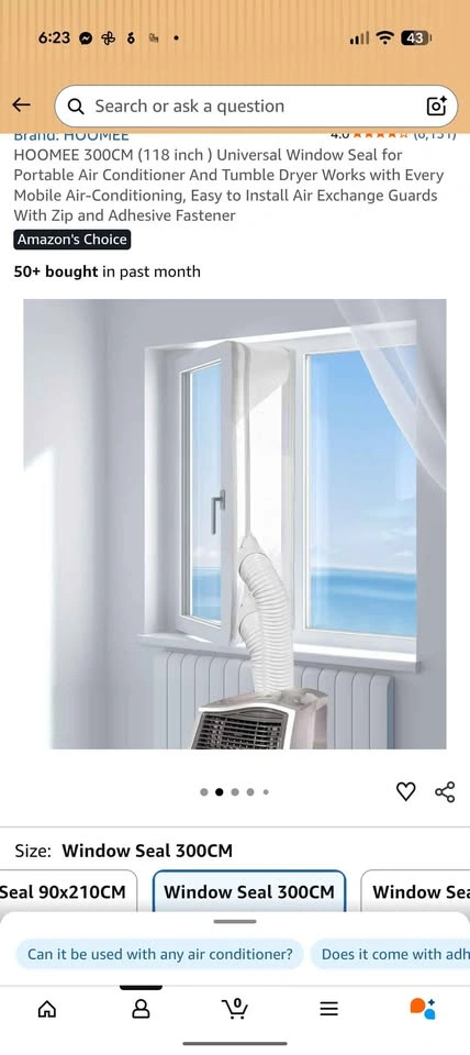 Insignia Air Conditioner with Pipe and Window Kit - photo 5