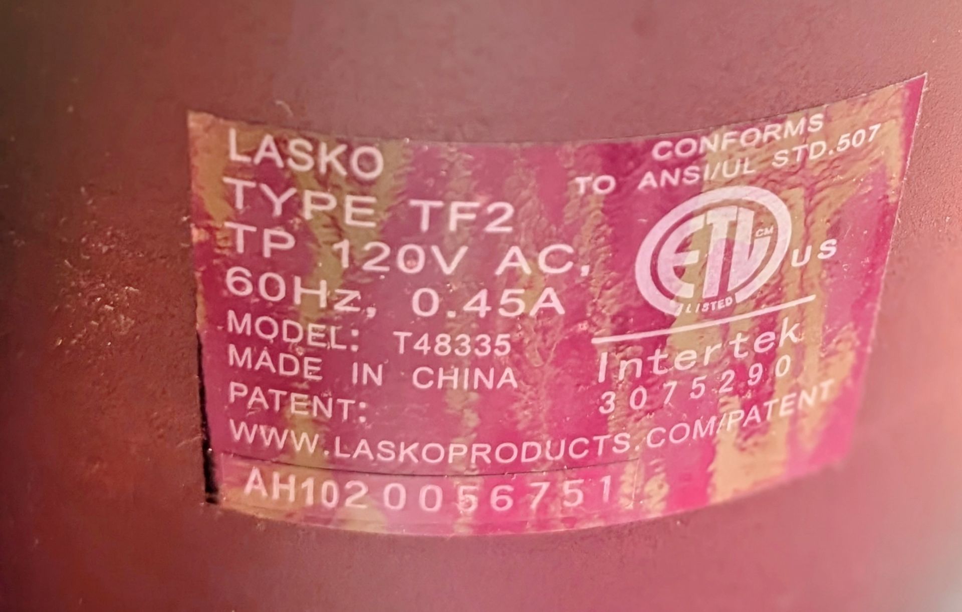 Lasko 48" Oscillating Tower Fan - photo 4
