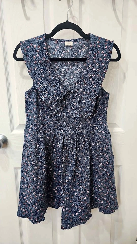 Wilfred Navy Floral Sleeveless Dress