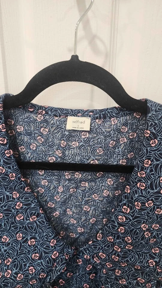 Wilfred Navy Floral Sleeveless Dress - photo 3
