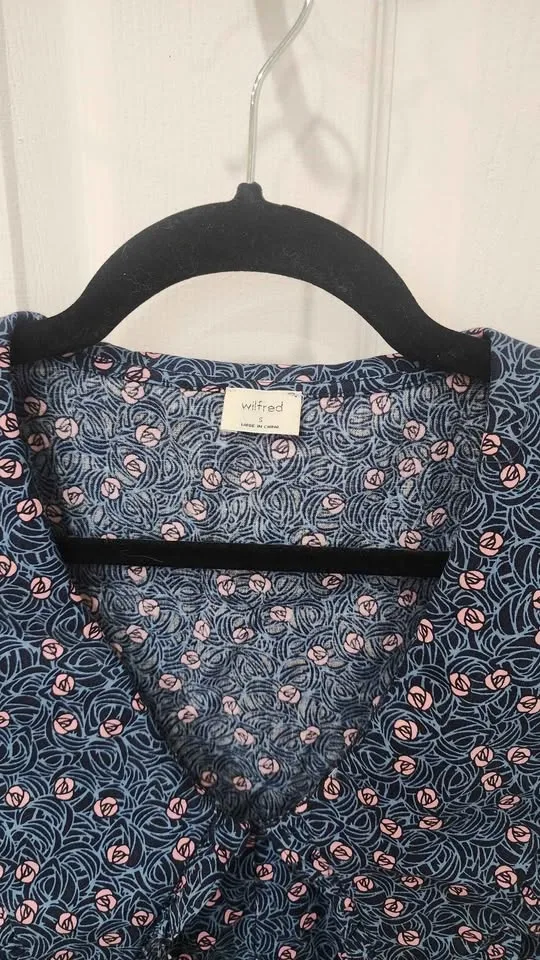 Wilfred Navy Floral Sleeveless Dress - photo 3