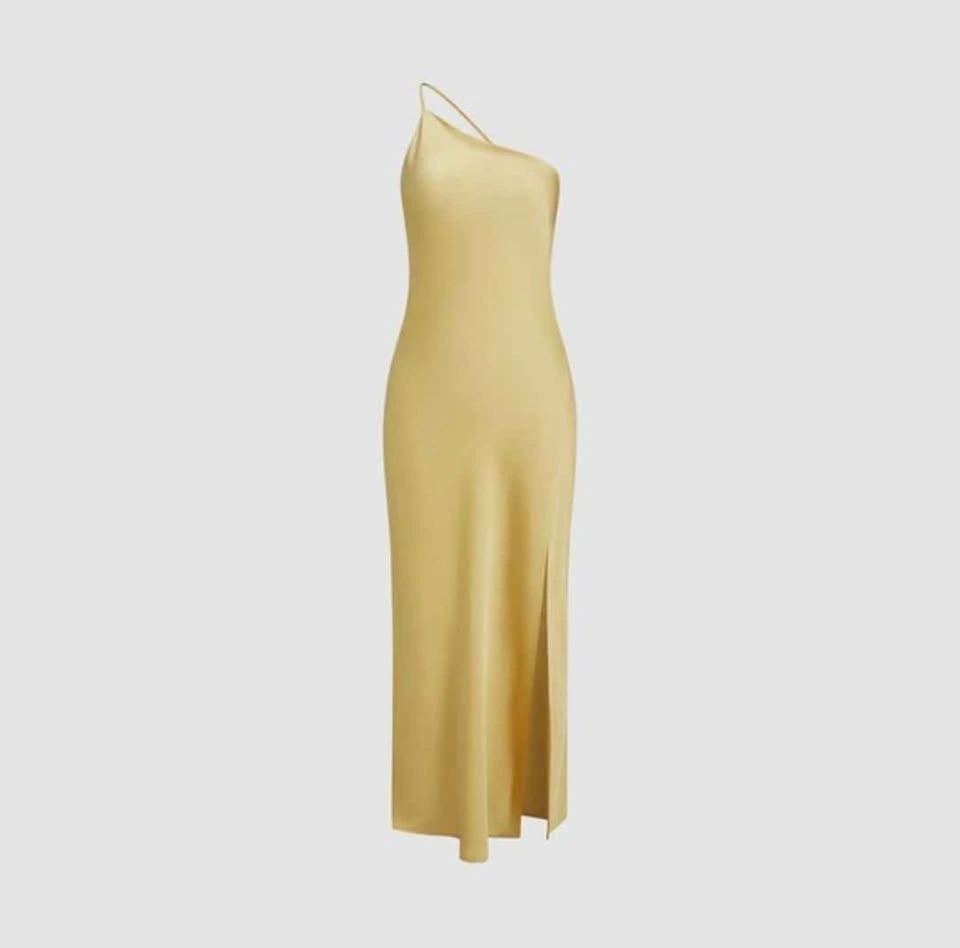Brand New Yellow Satin Dress - photo 2