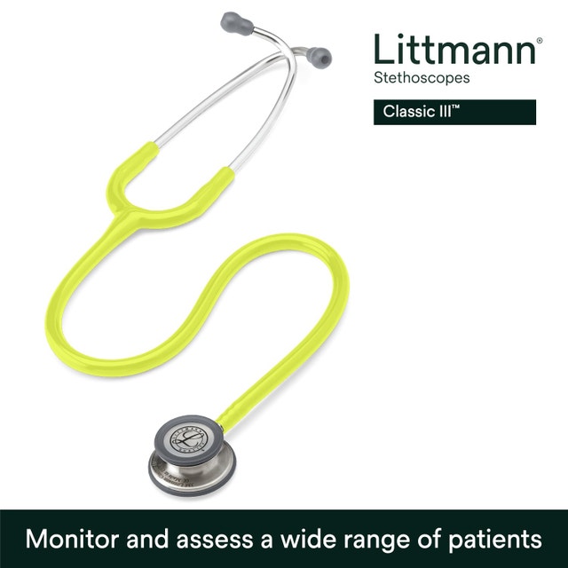 NEW 3M Littmann Classic III Stethoscope, 5839, Yellow