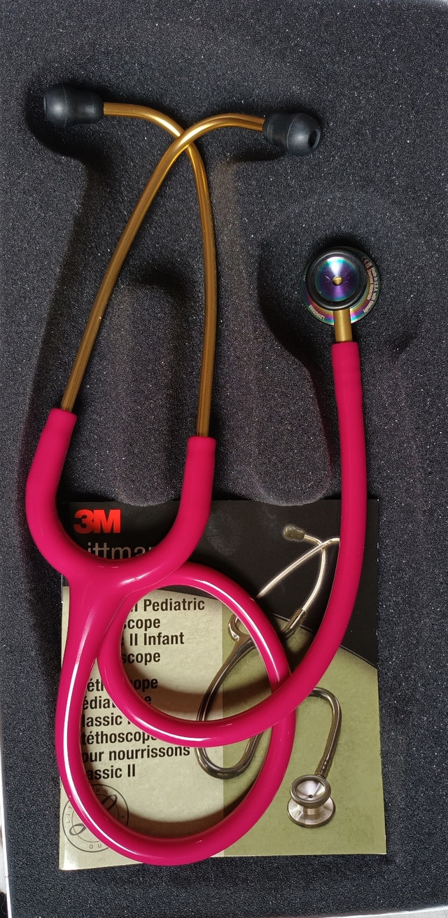 NEW 3M Littmann Classic II Infant Stethoscope: Raspberry Rainbow - photo 3