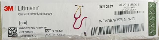 NEW 3M Littmann Classic II Infant Stethoscope: Raspberry Rainbow - photo 5