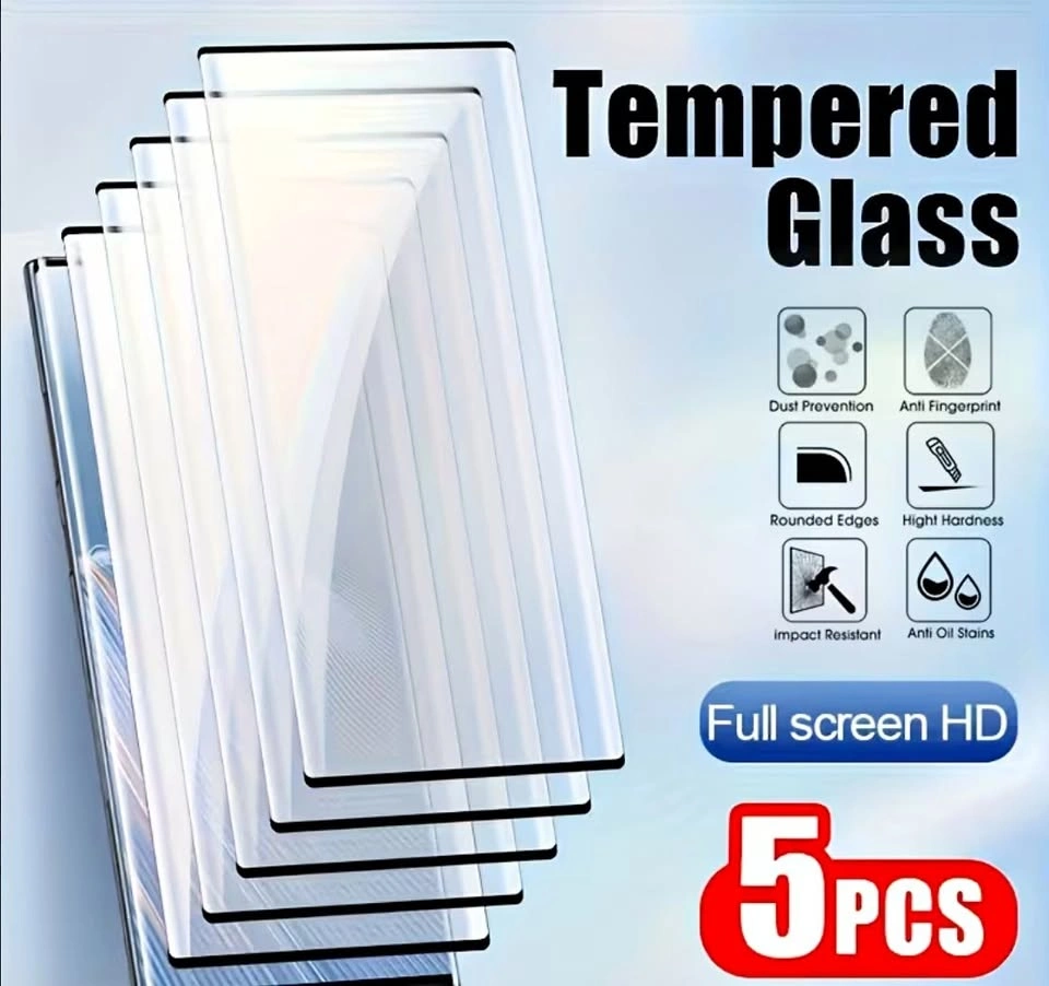 5-Pack Tempered Glass Screen Protectors for Samsung Galaxy S24+